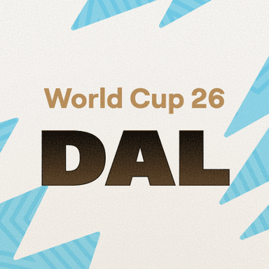 Dallas word mark world cup 2026 logo
