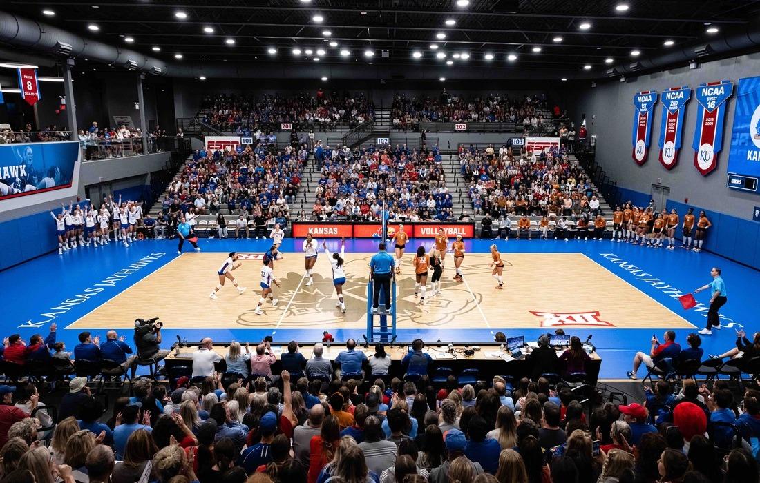 Kansas State Wildcats at Kansas Jayhawks Womens Volleyball