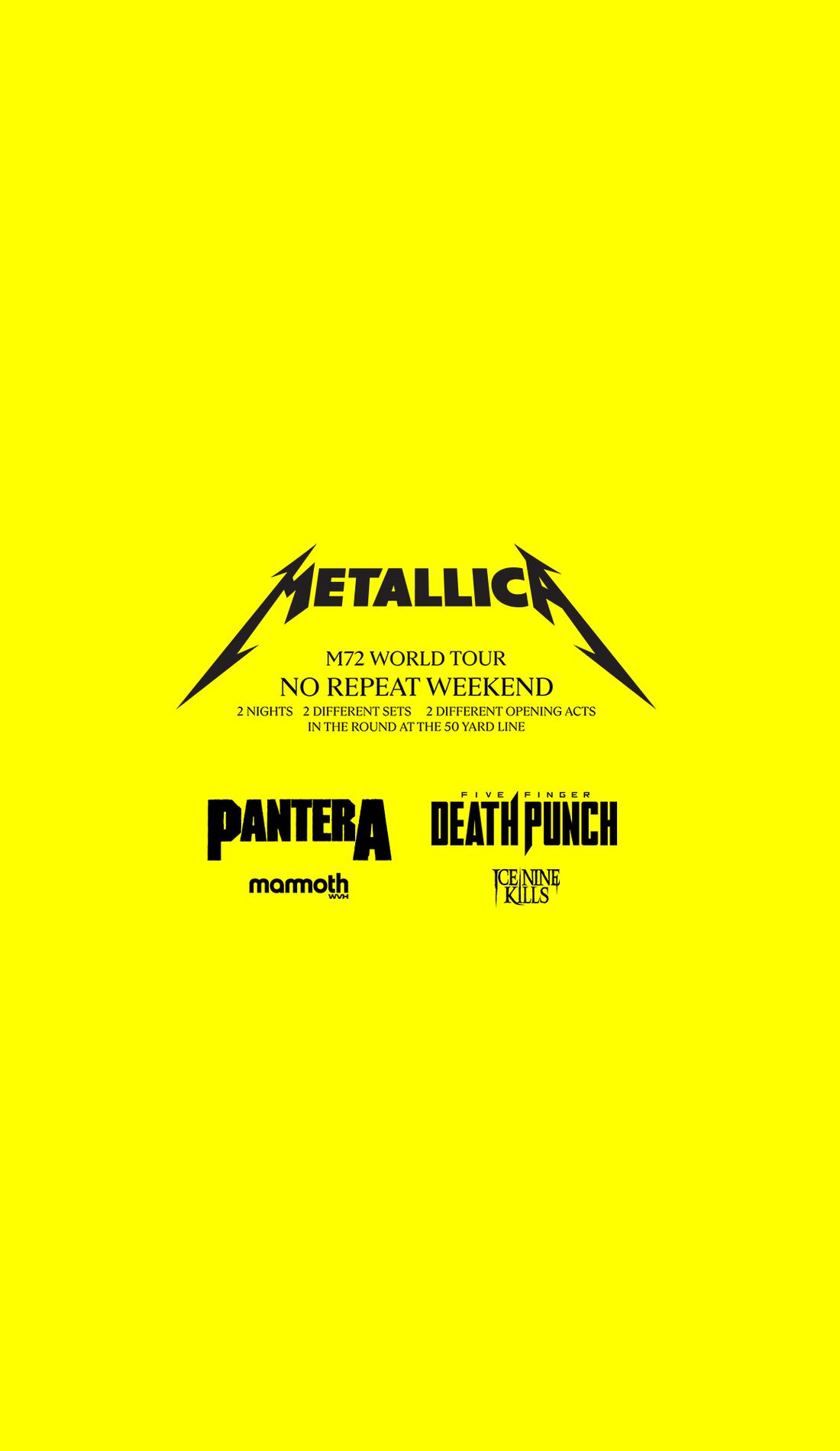 Metallica Tickets, 2024 Concert Tour Dates SeatGeek