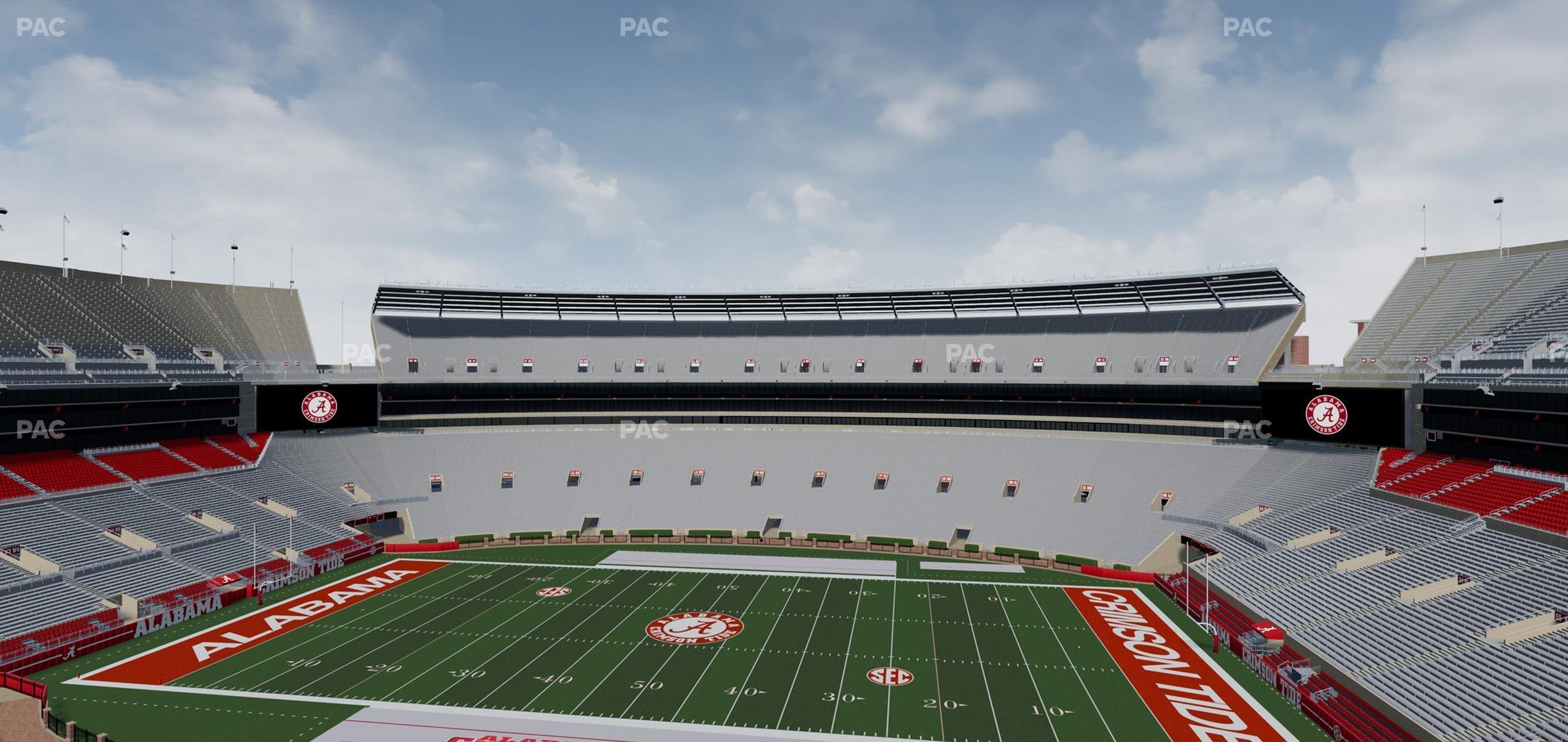 Seating view for Bryant Denny Stadium Section U 3 G