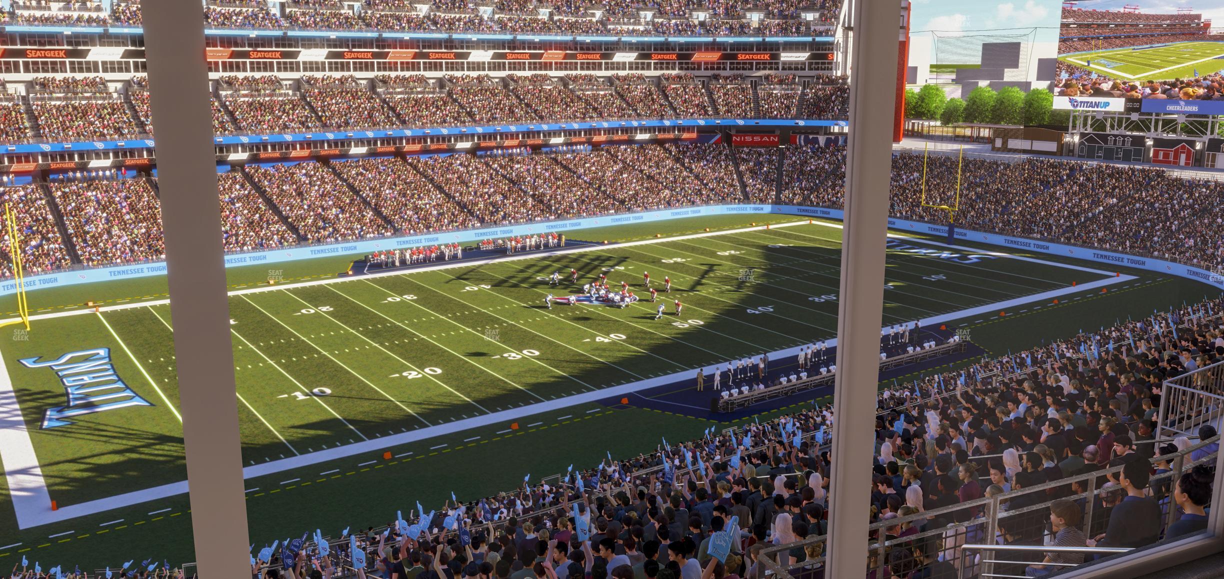 Seating view for Nissan Stadium Section Suite 583 W