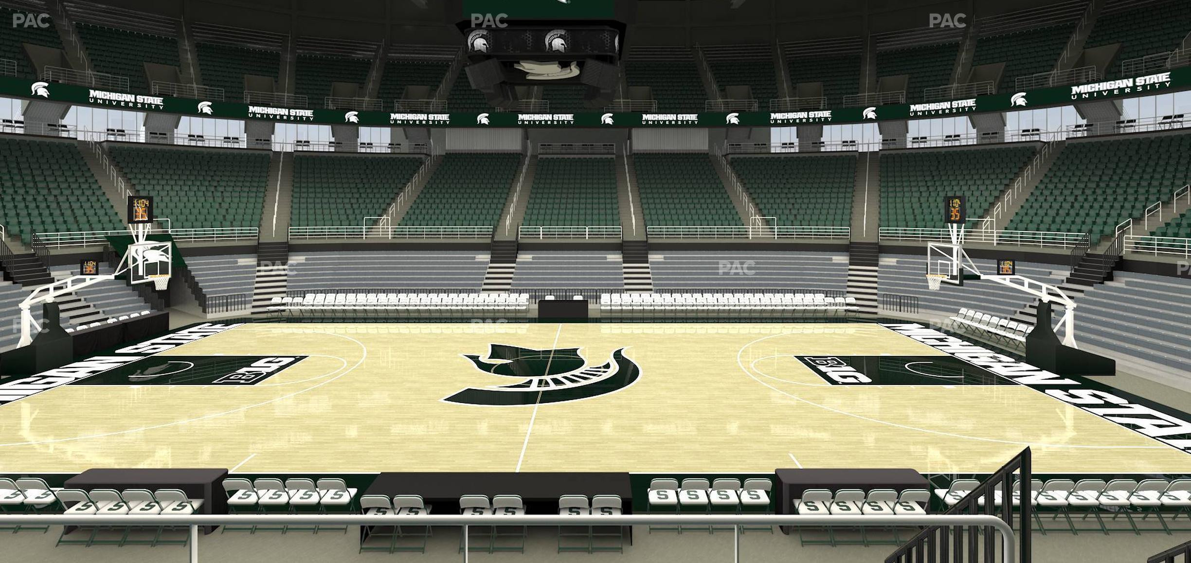 Seating view for Jack Breslin Student Events Center Section 109