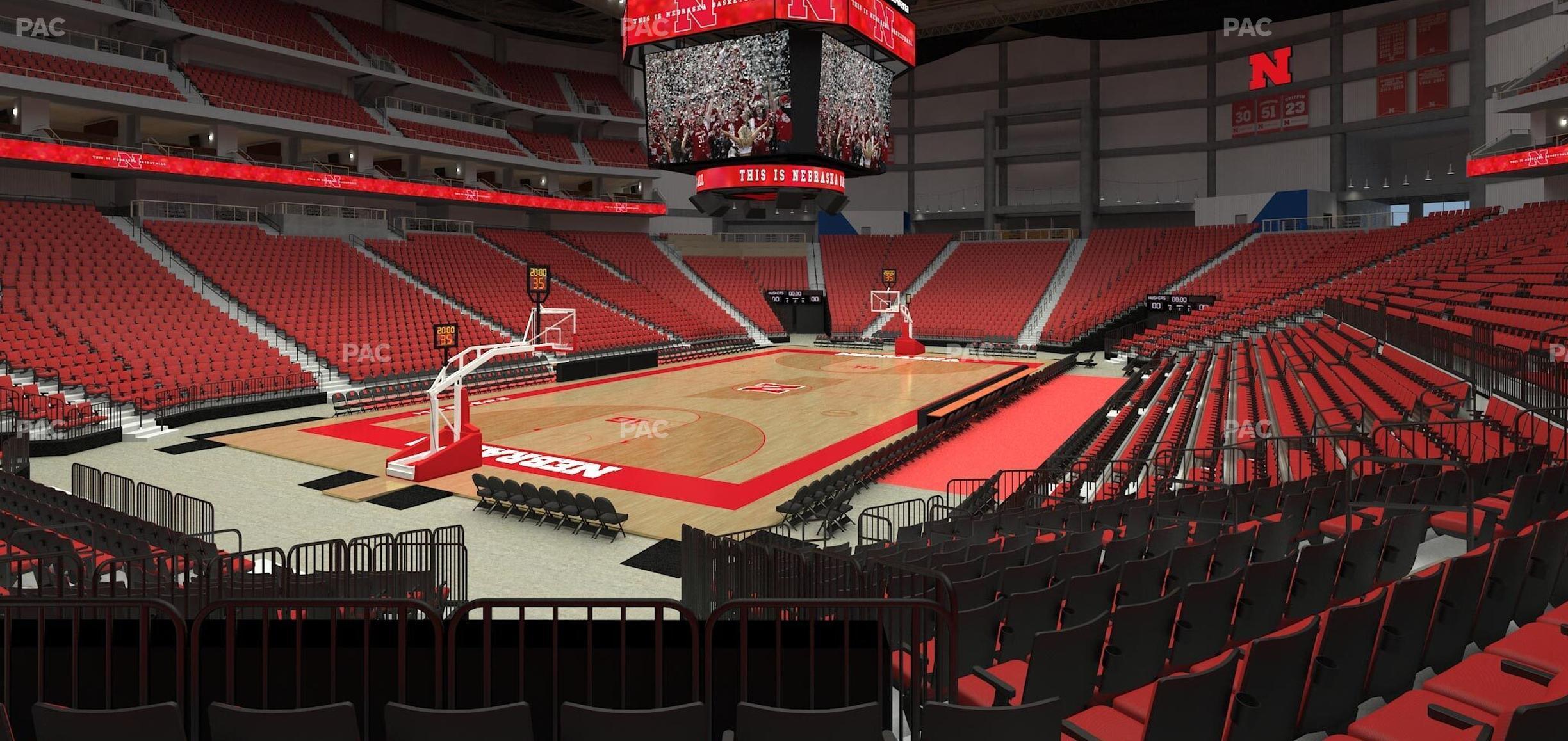 Seating view for Pinnacle Bank Arena Section 110