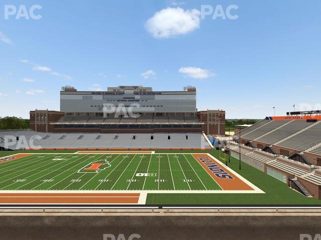 Seating view for Memorial Stadium - IL Section 203