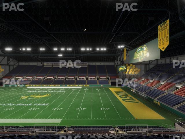 Seating view for Fargodome Section Elevated 15