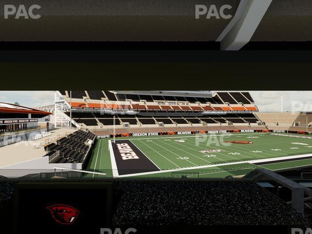 Seating view for Reser Stadium Section West Loge 36