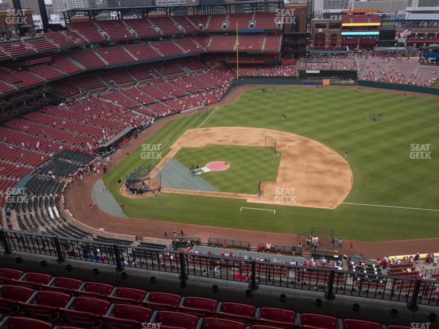 Seating view for Busch Stadium Section First Base Terrace 440