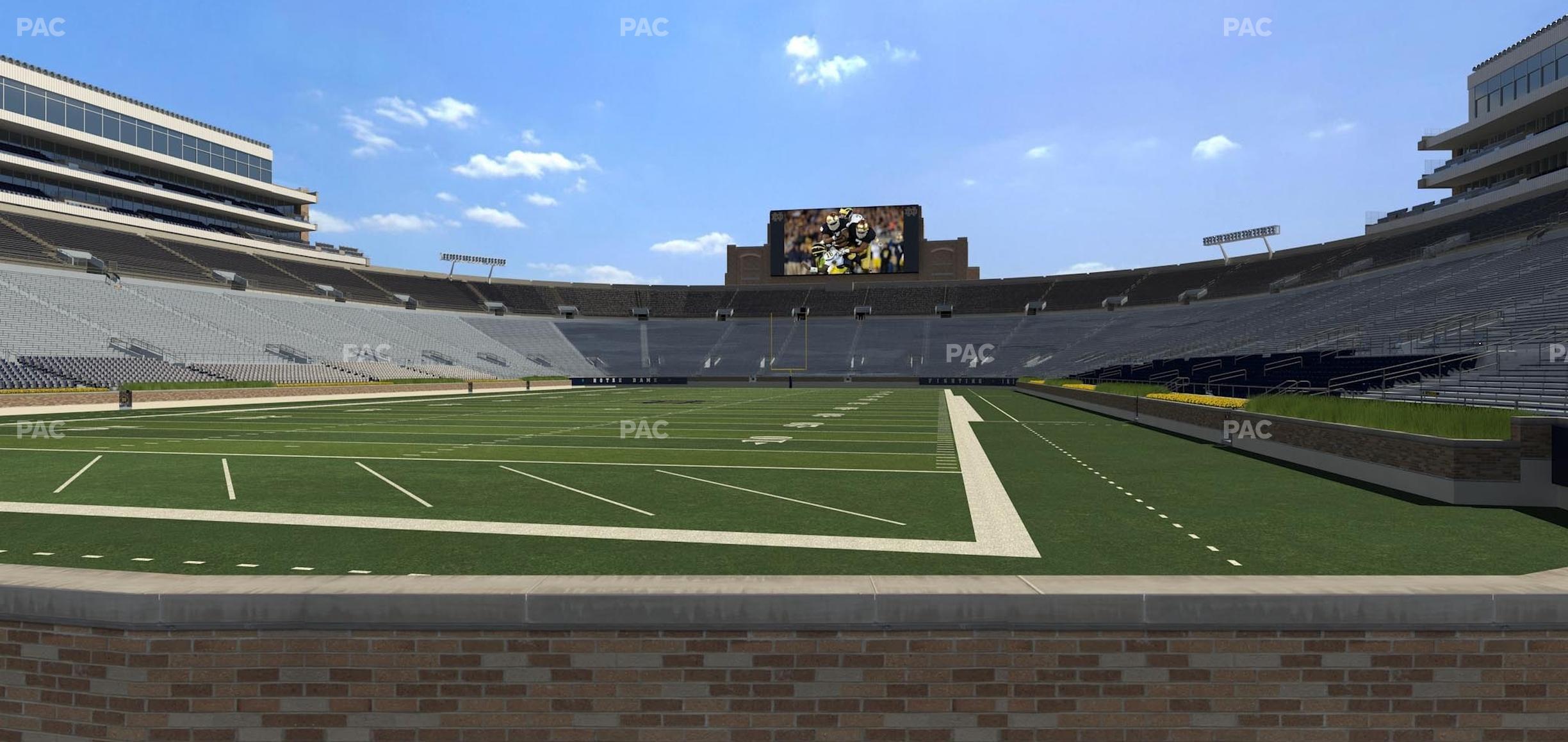 Seating view for Notre Dame Stadium Section 35