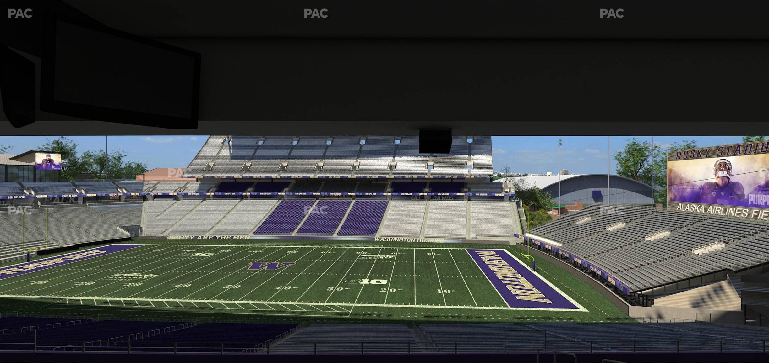 Seating view for Husky Stadium Section Club Husky 204