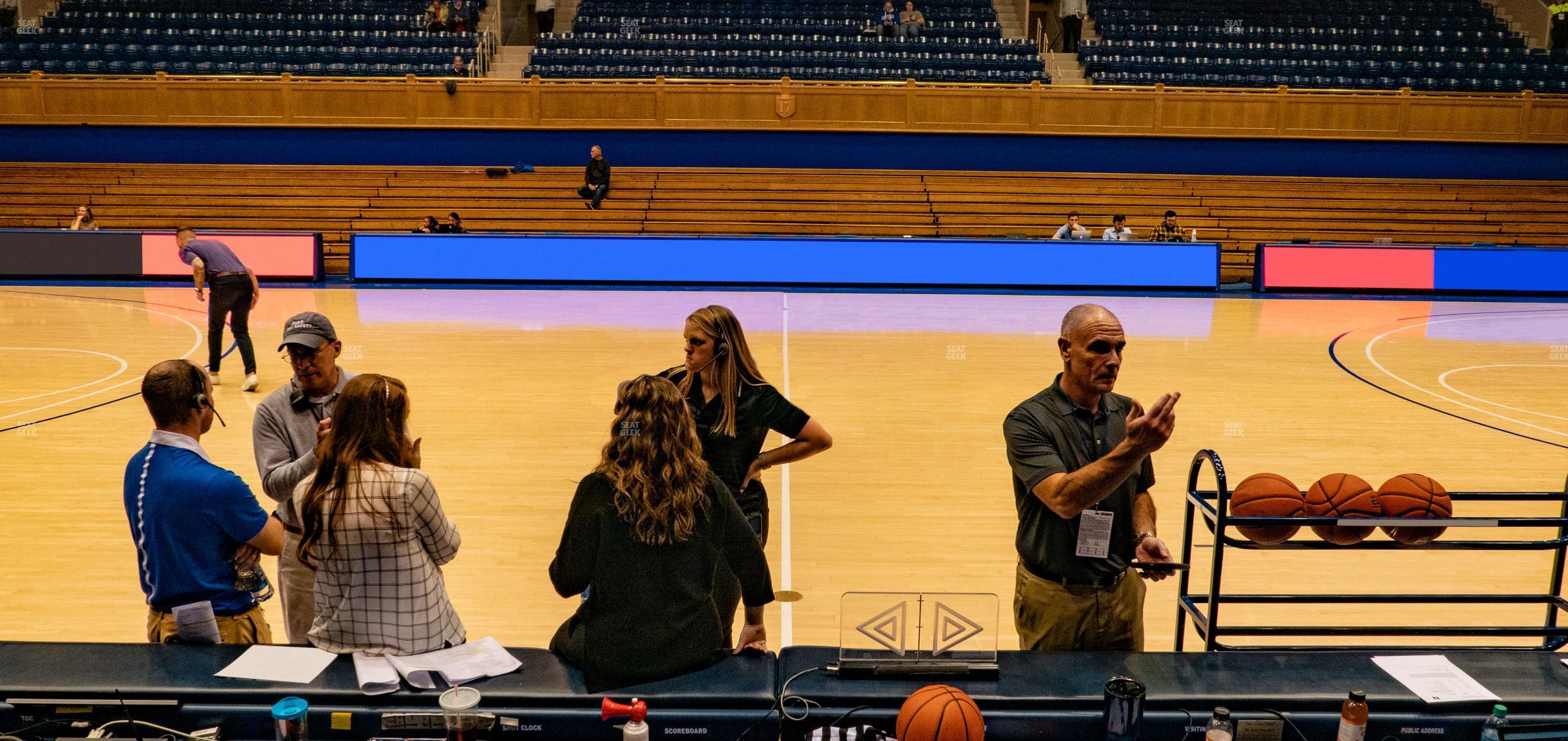 Seating view for Cameron Indoor Stadium Section 19