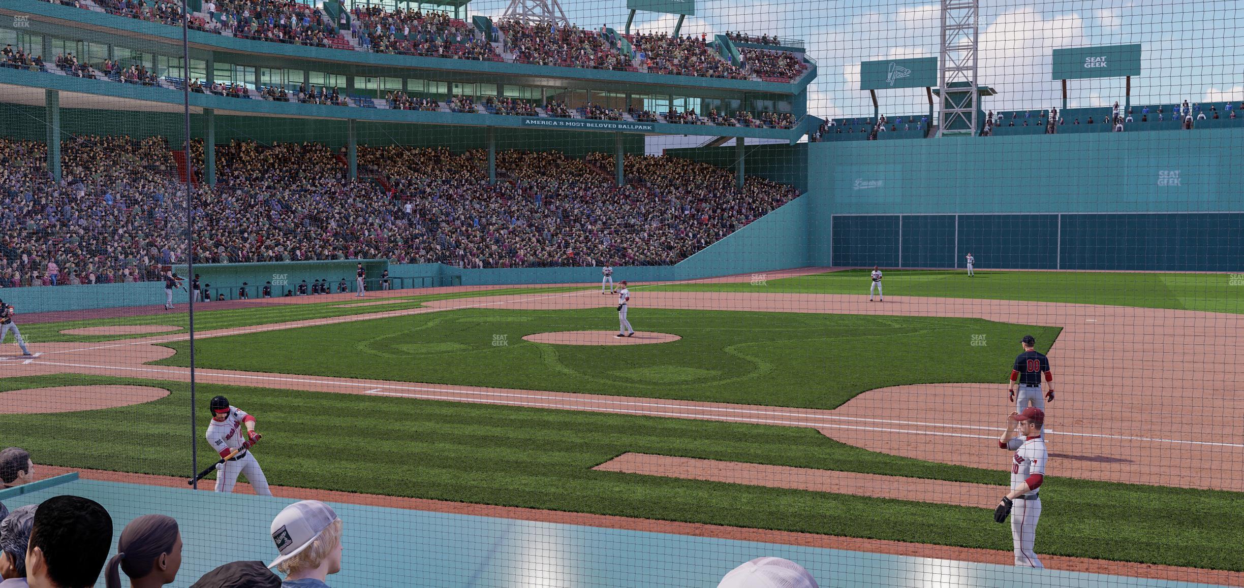 Seating view for Fenway Park Section Field Box 25