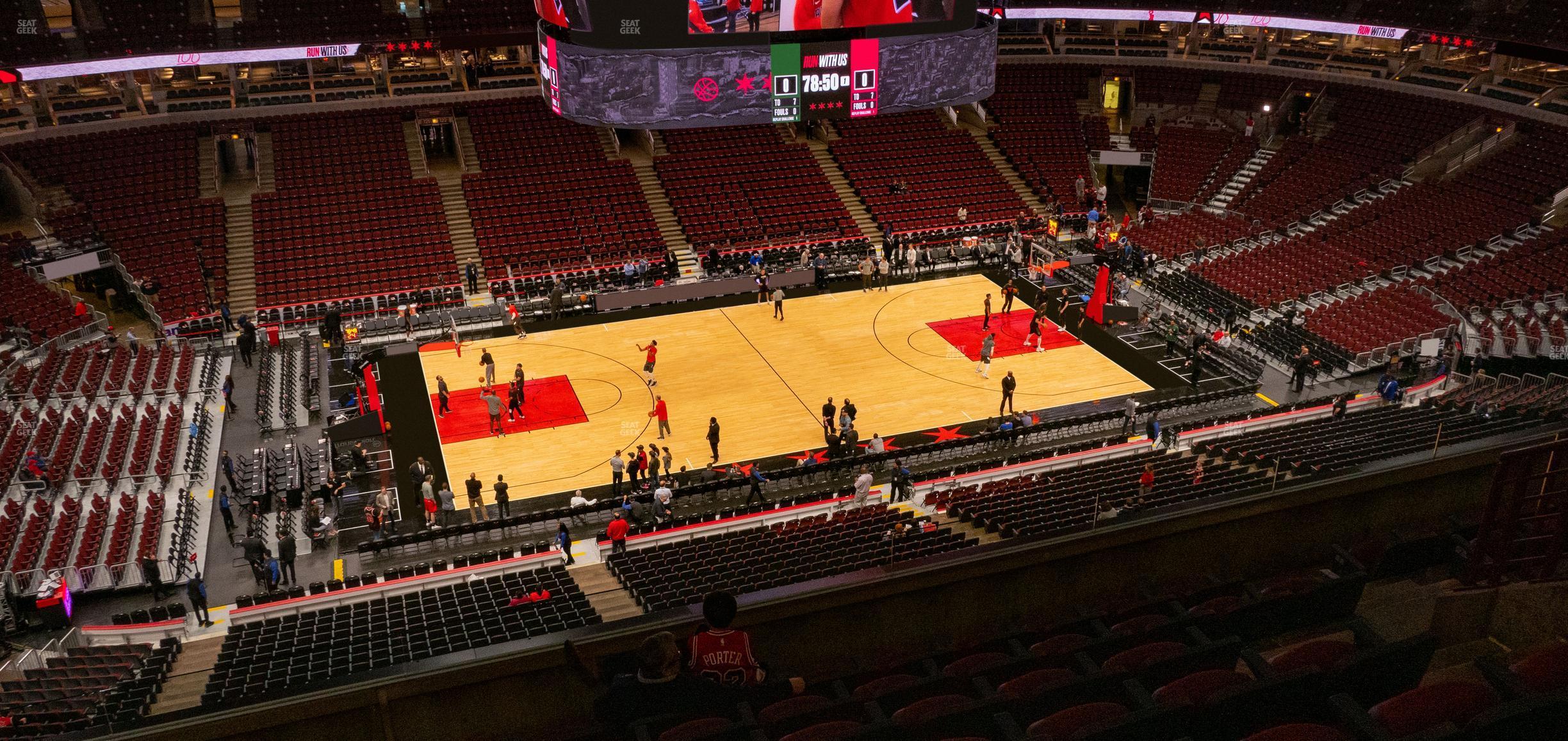 Seating view for United Center Section 319