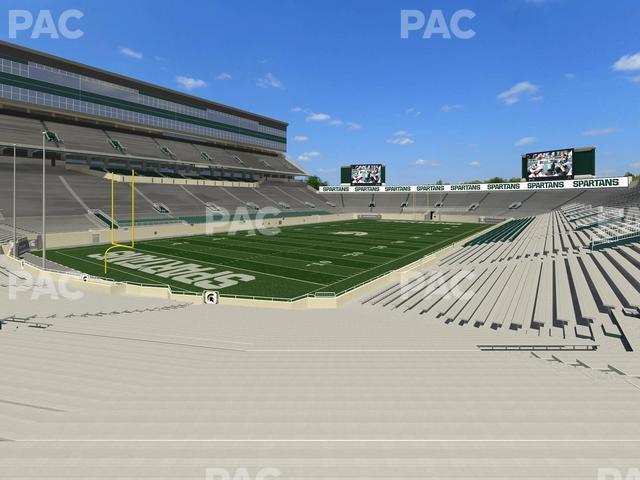 Seating view for Spartan Stadium (Michigan) Section Ga Students