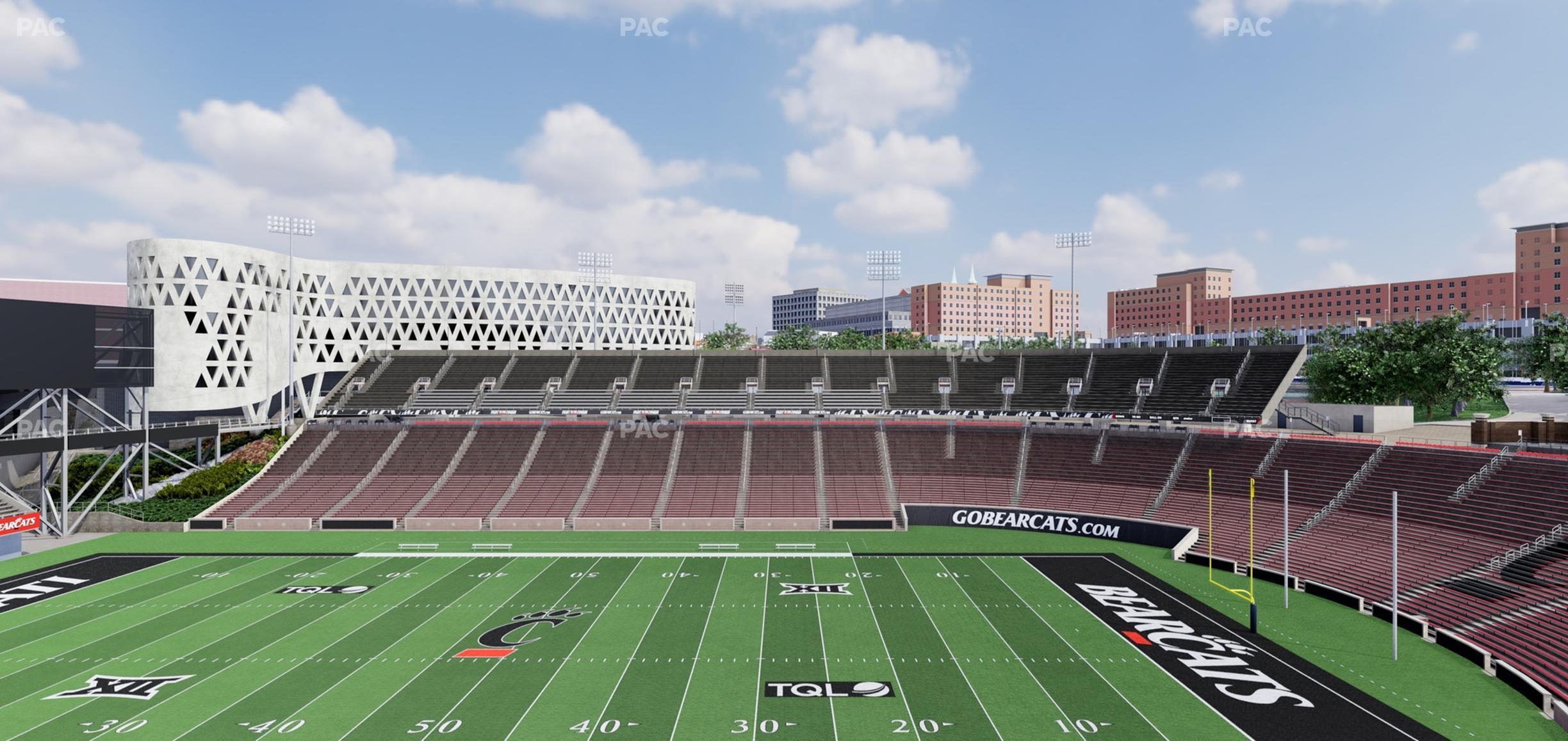 Seating view for Nippert Stadium Section Club 337