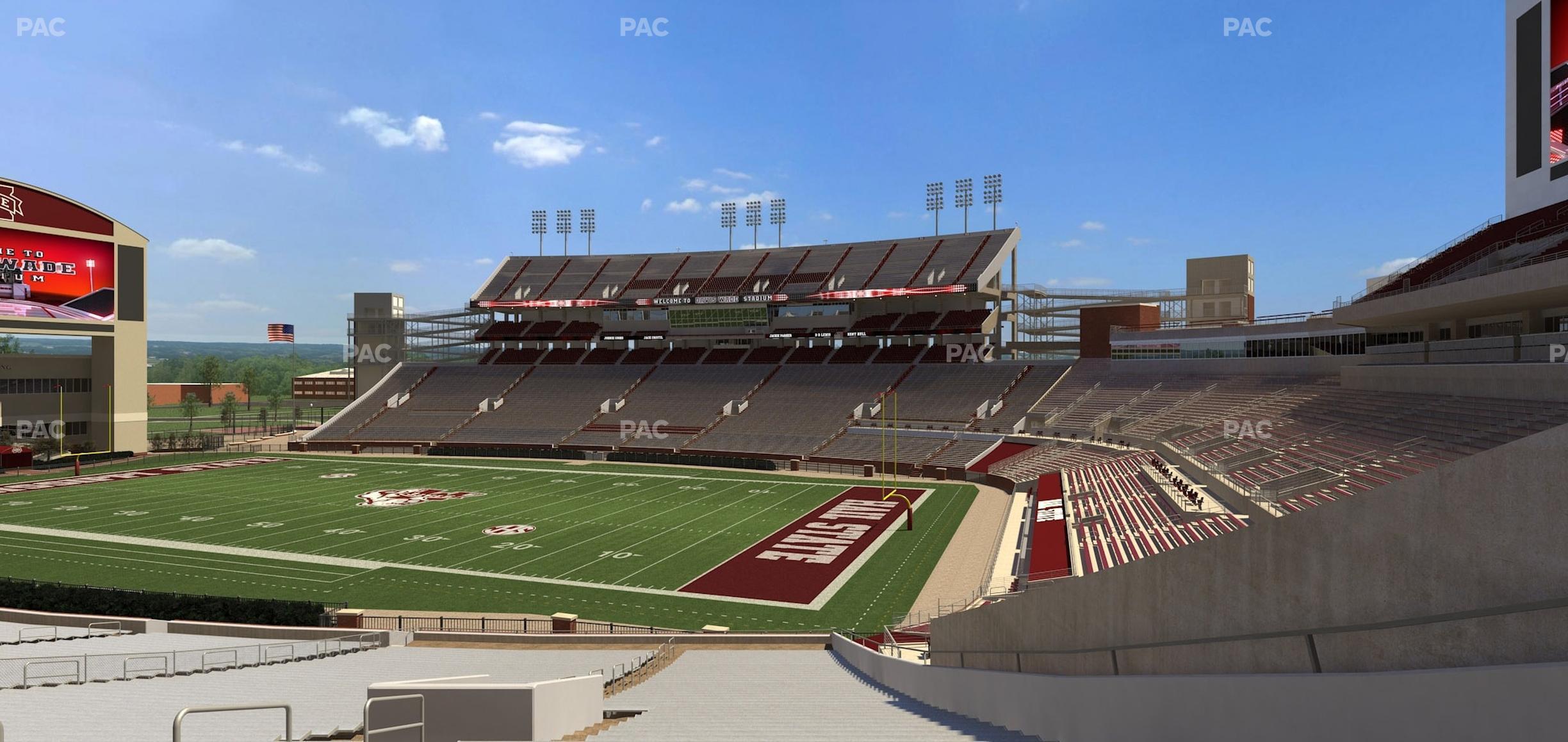 Seating view for Davis Wade Stadium at Scott Field Section State Level Suite 16