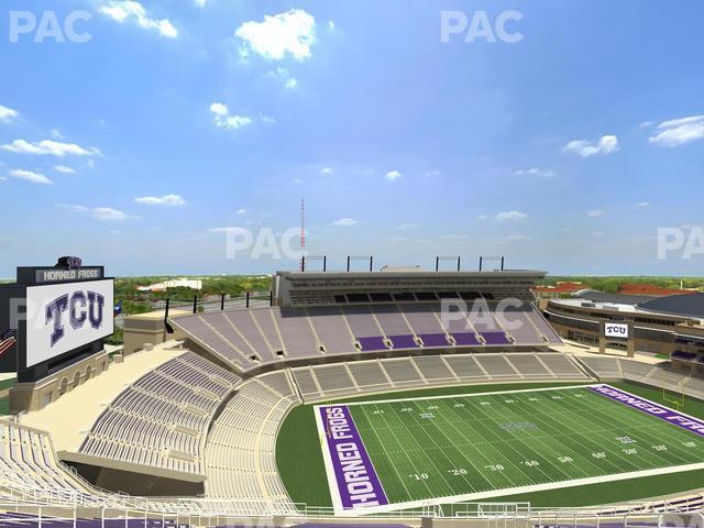 Seating view for Amon G Carter Stadium Section 411