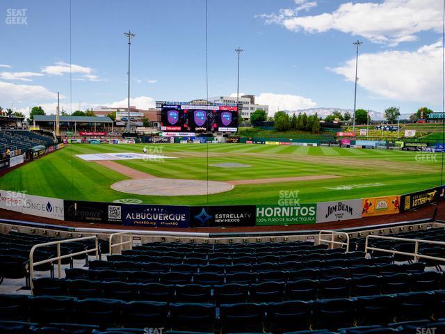 Seating view for Rio Grande Credit Union Field at Isotopes Park Section 104