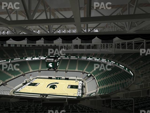 Seating view for Jack Breslin Student Events Center Section Bleachers 225