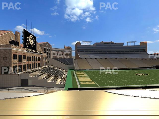 Seating view for Folsom Field Section 102