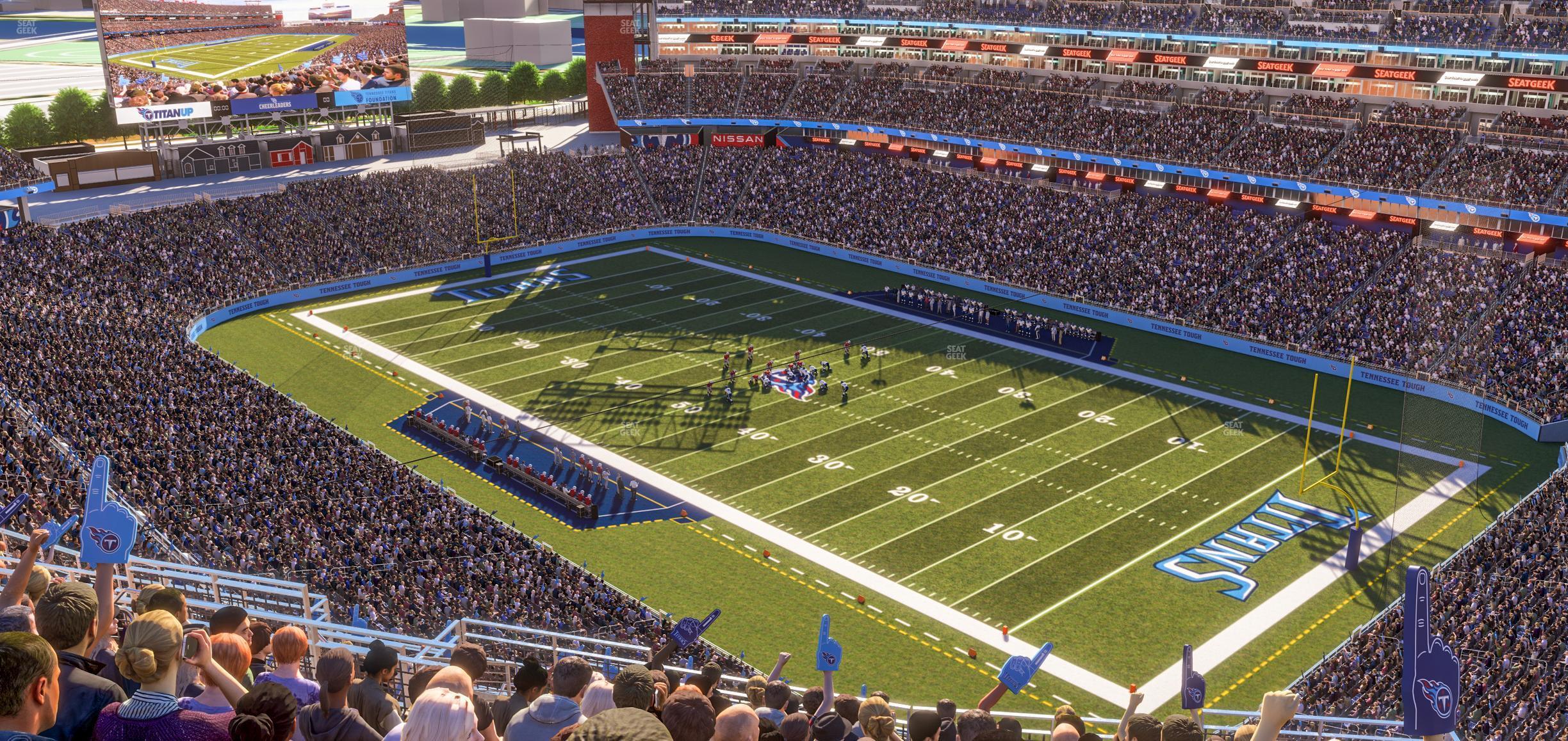 Seating view for Nissan Stadium Section Upper 306