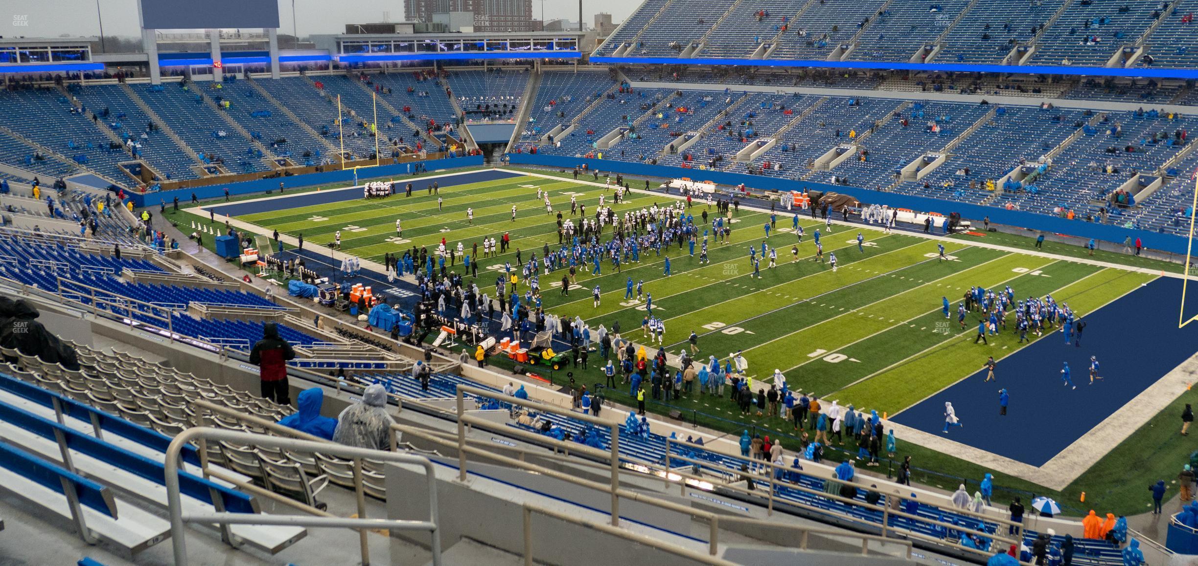 Seating view for Kroger Field Section 231