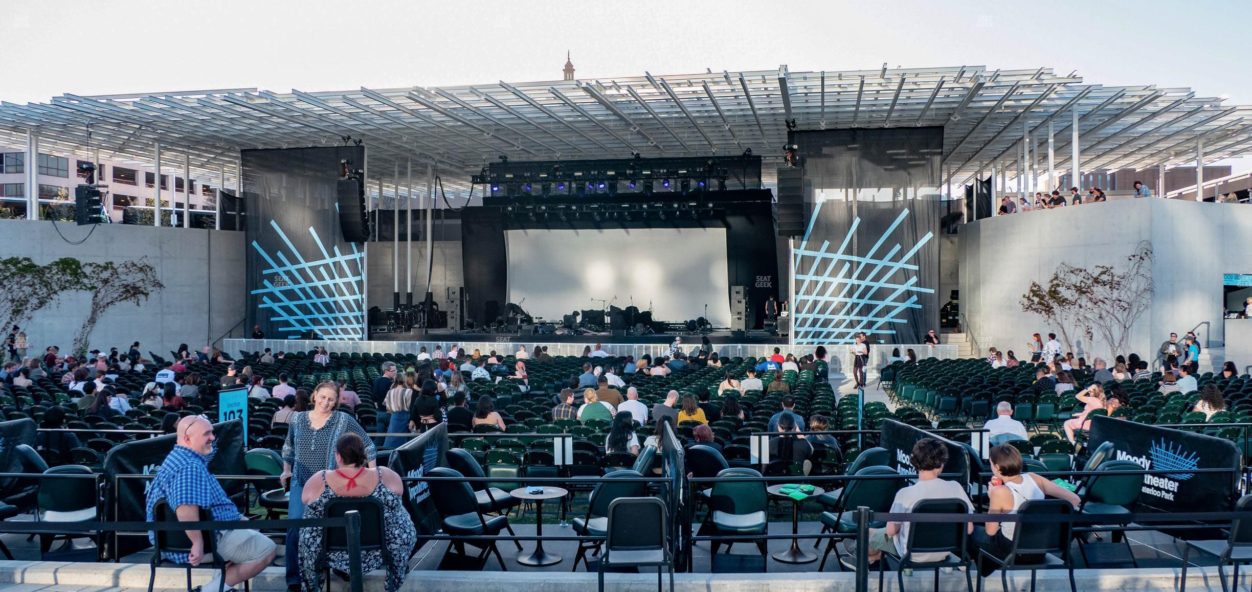 Seating view for Moody Amphitheater Section Premium Lawn