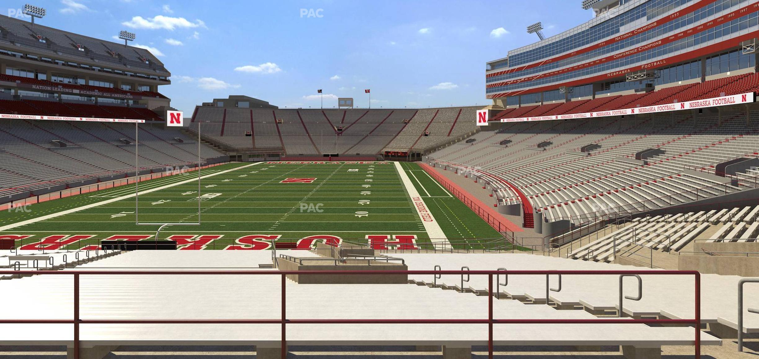 Seating view for Memorial Stadium Nebraska Section 35