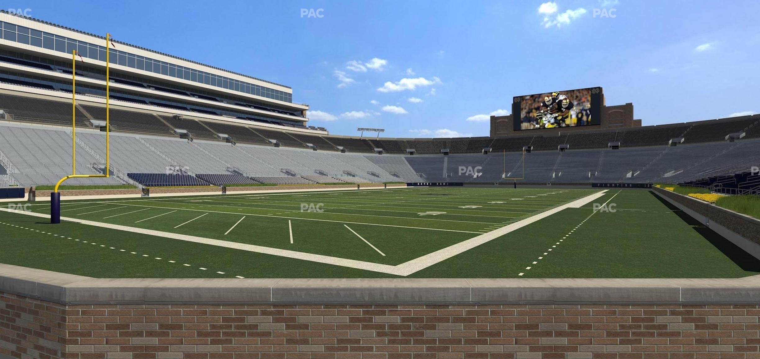 Seating view for Notre Dame Stadium Section 34