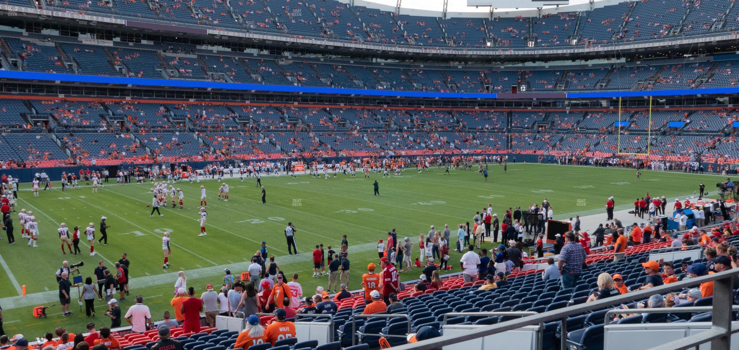 Seating view for Empower Field at Mile High Section 127