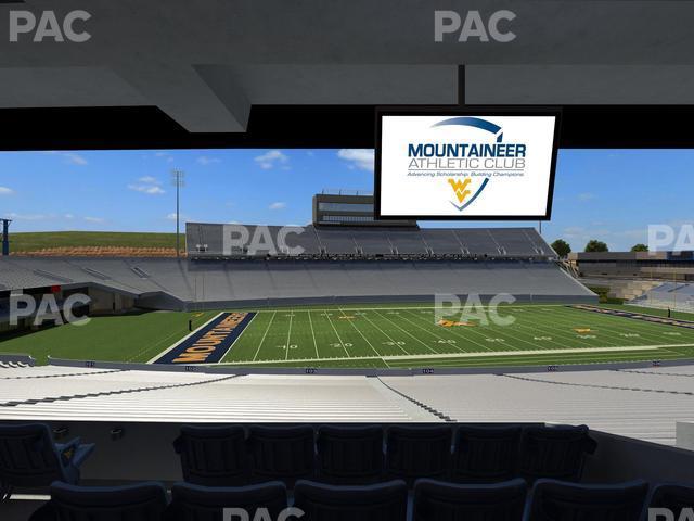 Seating view for Mountaineer Field at Milan Puskar Stadium Section Field Box 11