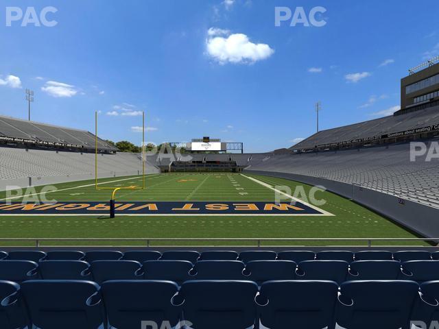 Seating view for Mountaineer Field at Milan Puskar Stadium Section Touchdown Terrace B