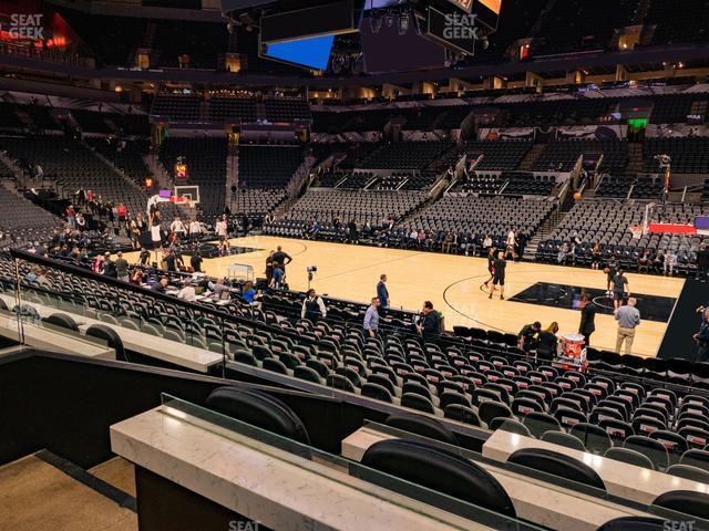 Seating view for Frost Bank Center Section Box 9