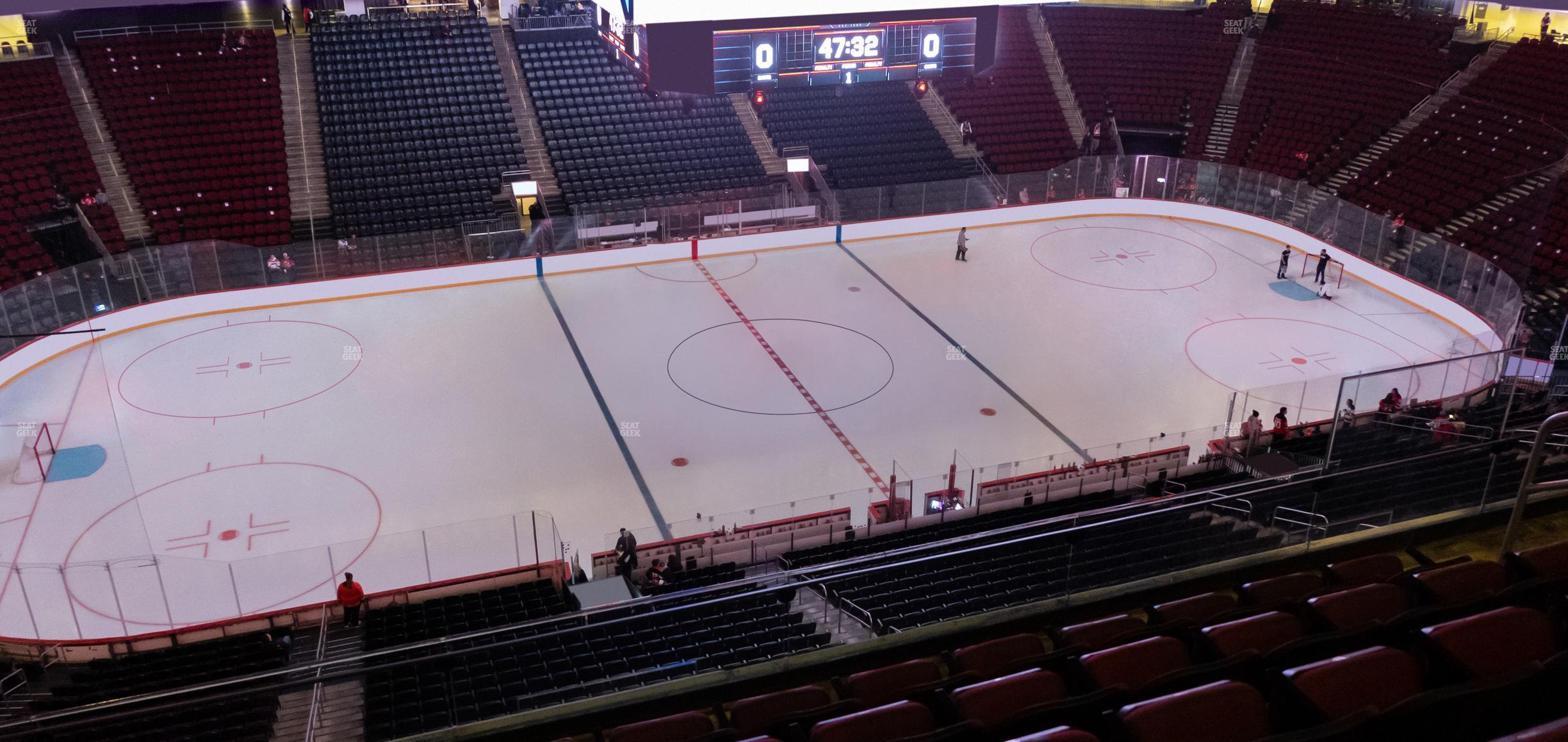 Seating view for Prudential Center Section 110