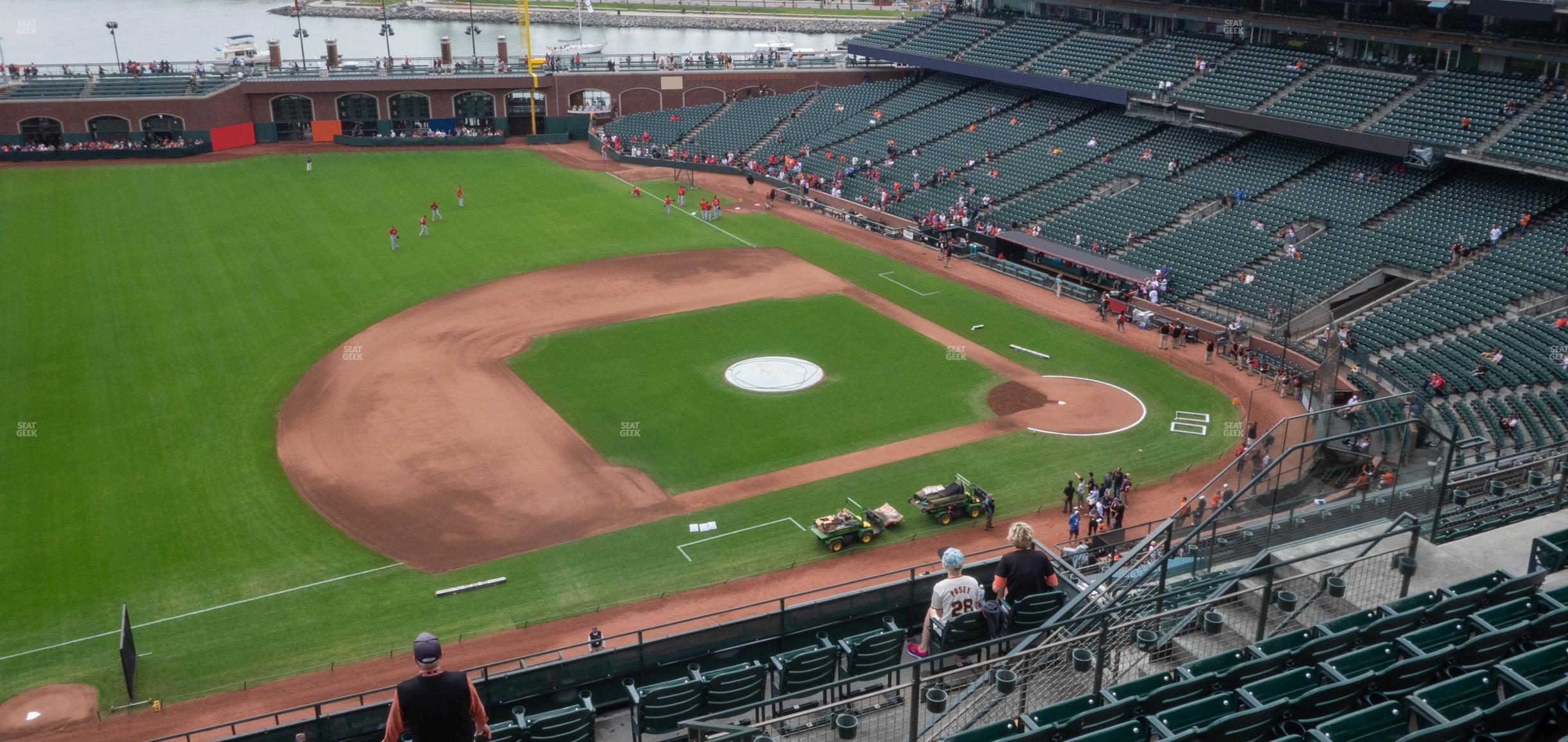 Seating view for Oracle Park Section View Box 325