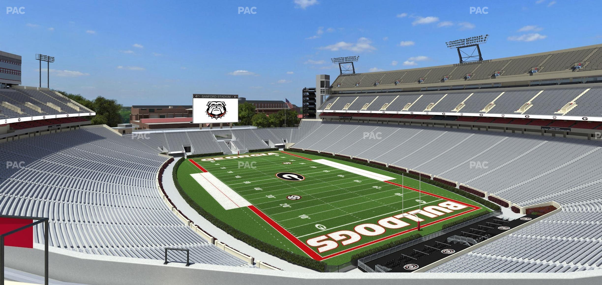 Seating view for Sanford Stadium Section 323