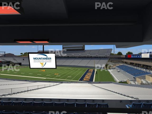 Seating view for Mountaineer Field at Milan Puskar Stadium Section Field Box 34