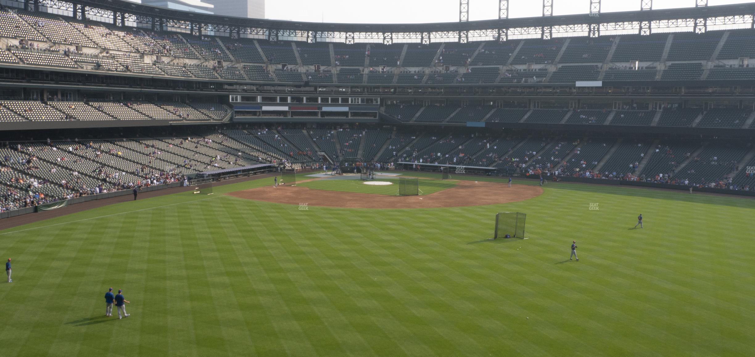 Seating view for Coors Field Section 203