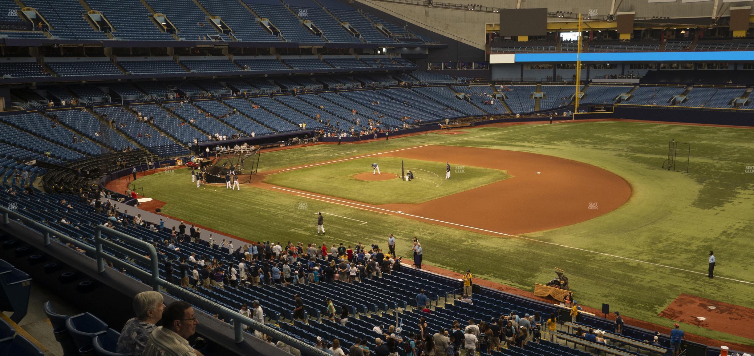 Seating view for Tropicana Field Section 218