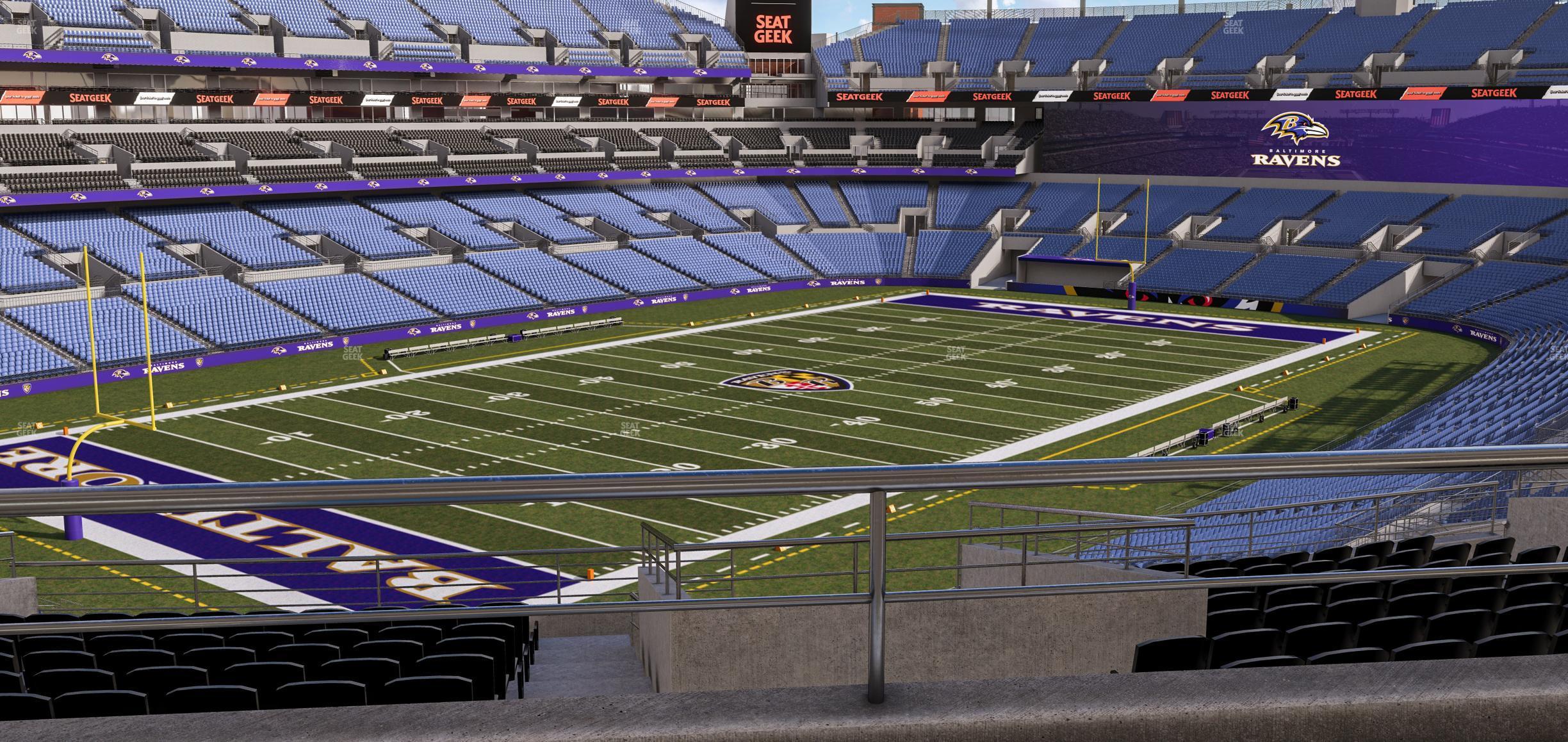 Seating view for M&T Bank Stadium Section Suite 371