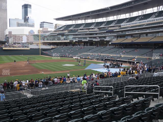 Seating view for Target Field Section 121