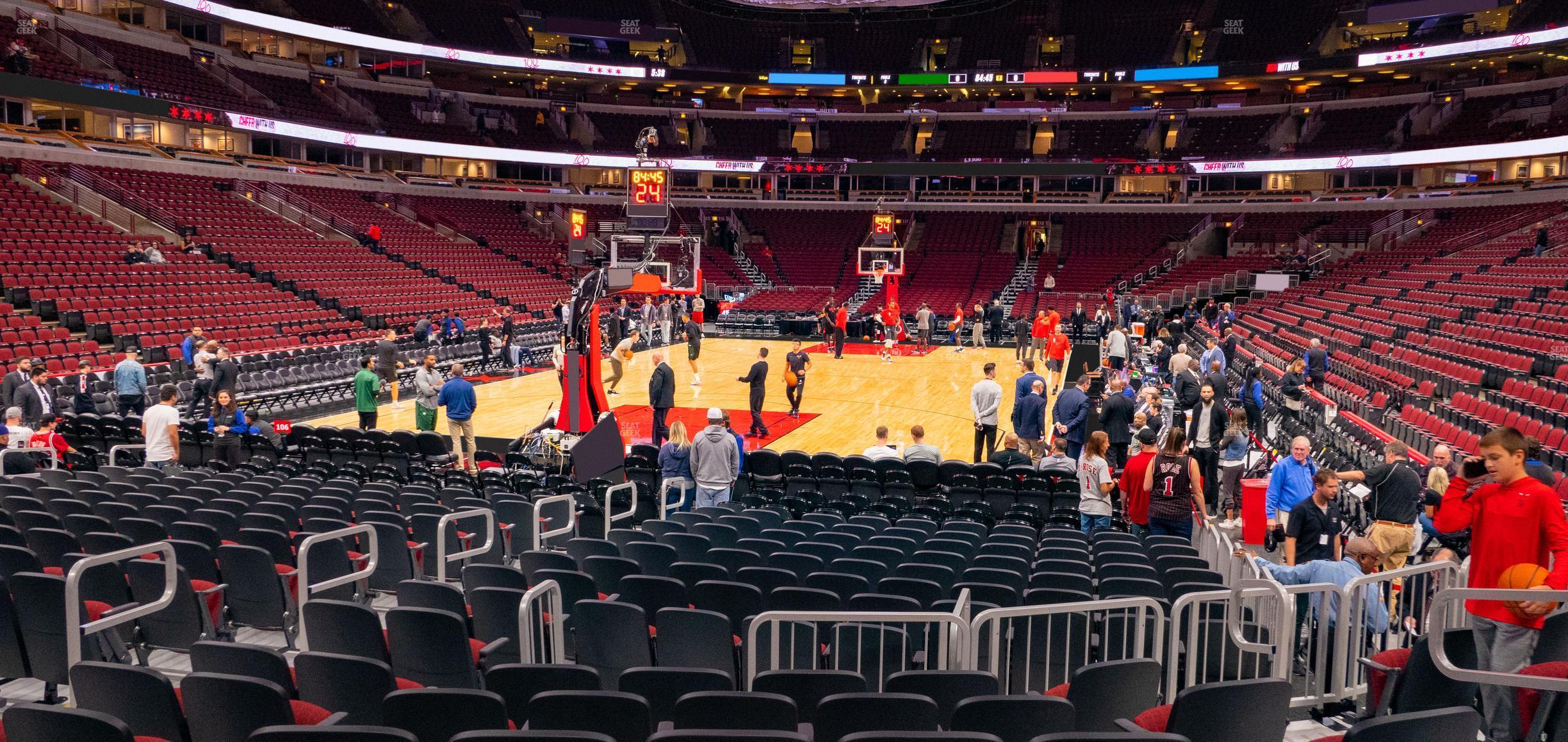 Seating view for United Center Section 105