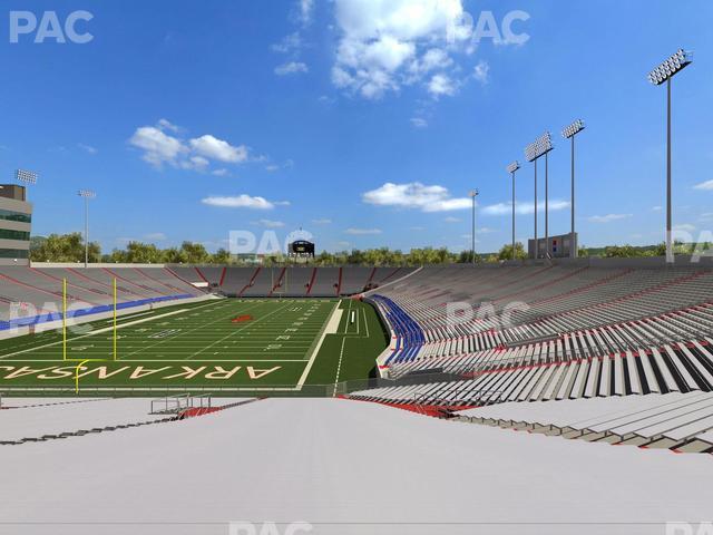 Seating view for War Memorial Stadium (Little Rock) Section 14