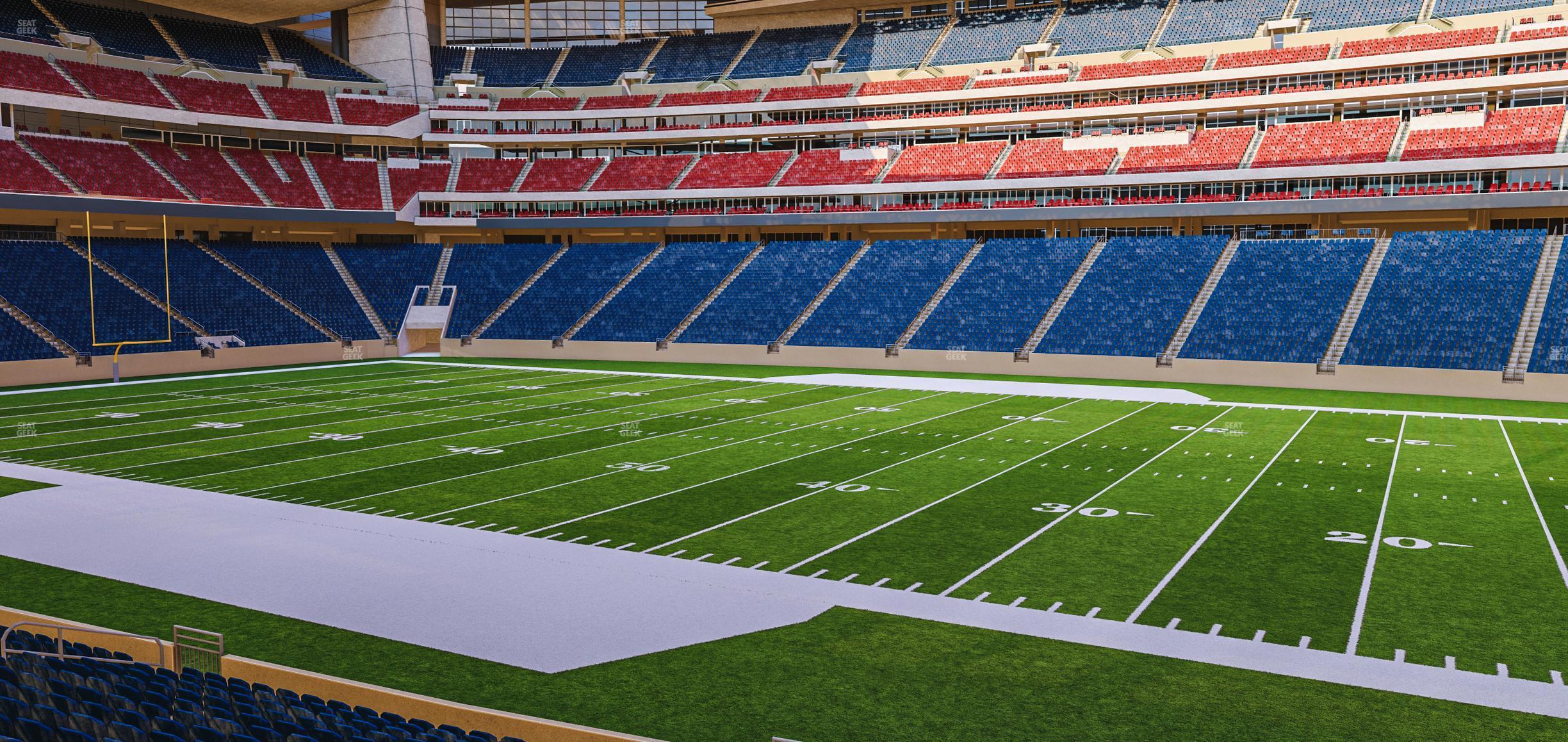 Seating view for NRG Stadium Section 124