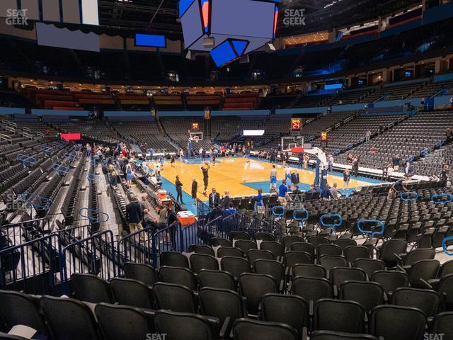 Seating view for Paycom Center Section 112