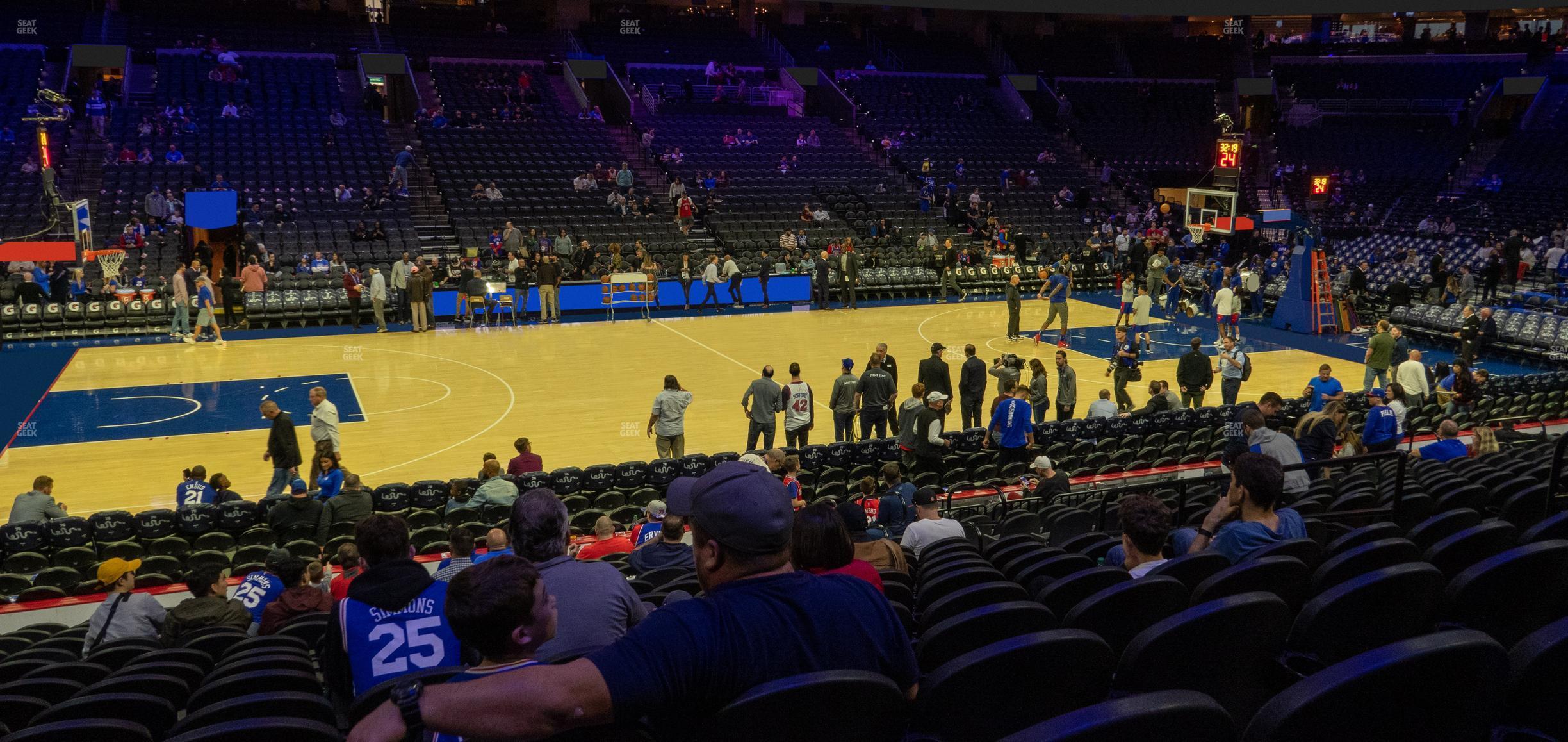 Seating view for Wells Fargo Center Section 112