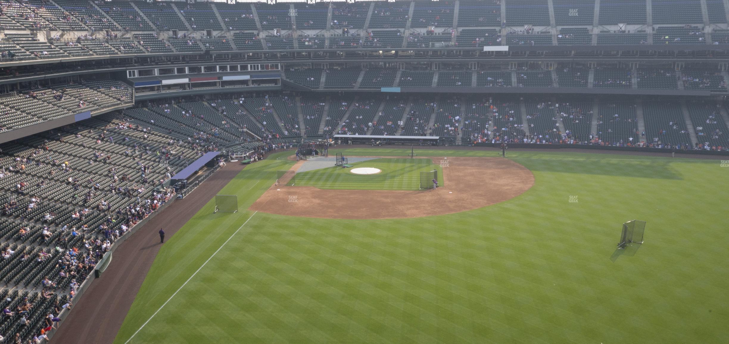 Seating view for Coors Field Section Lower 306