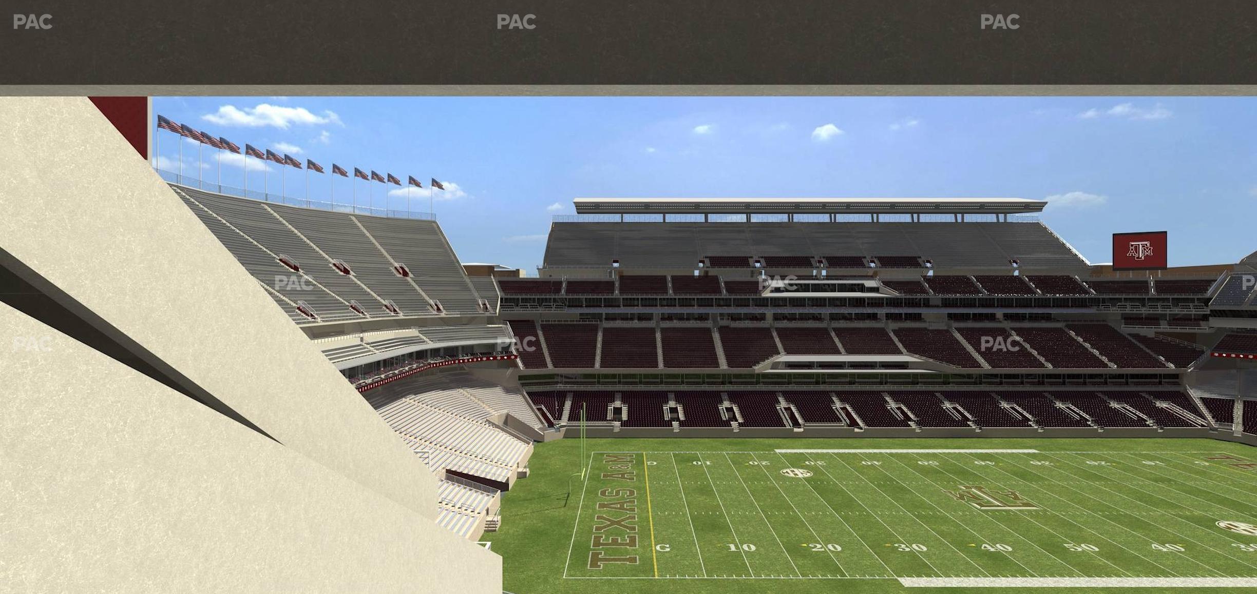 Seating view for Kyle Field Section 238