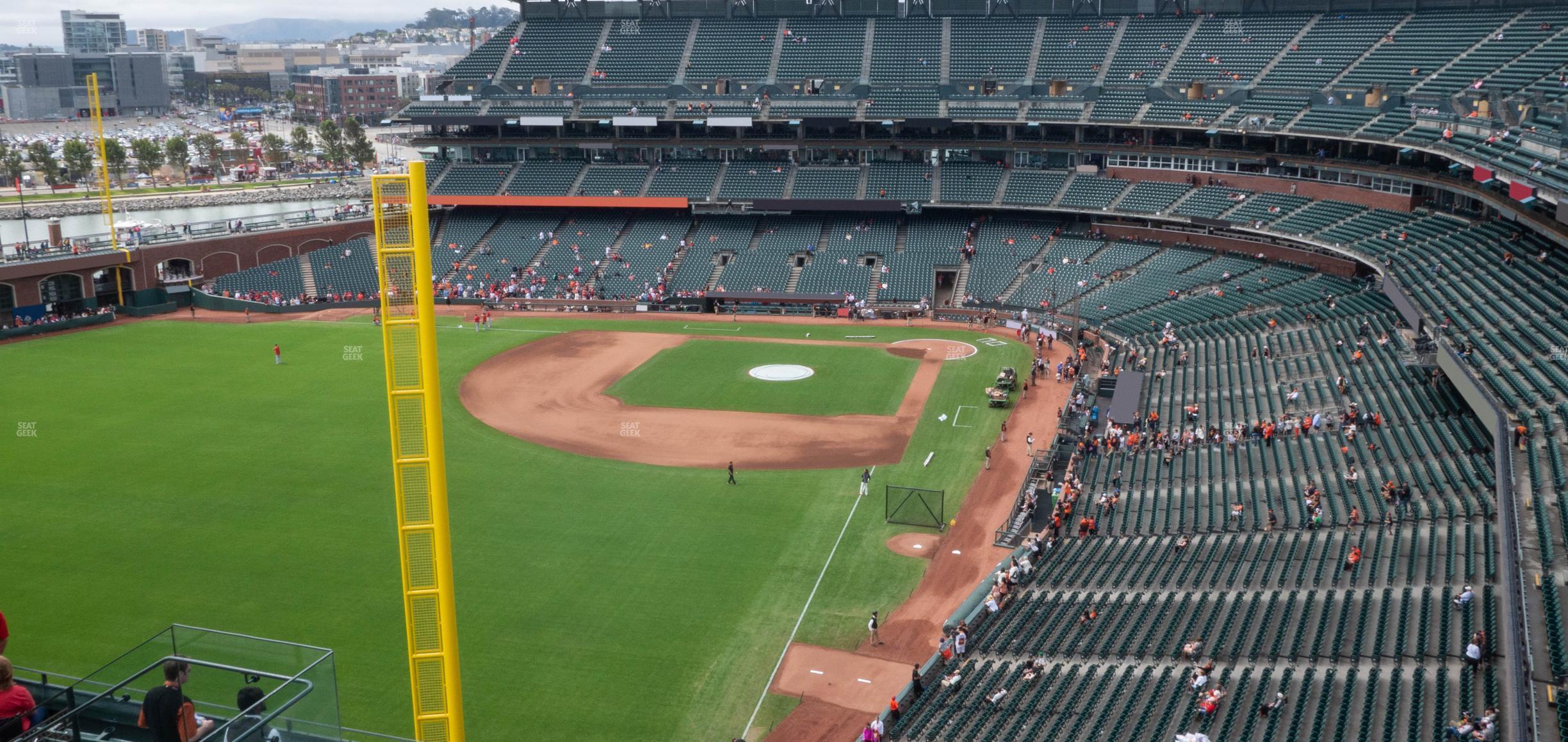 Seating view for Oracle Park Section View Reserved 335