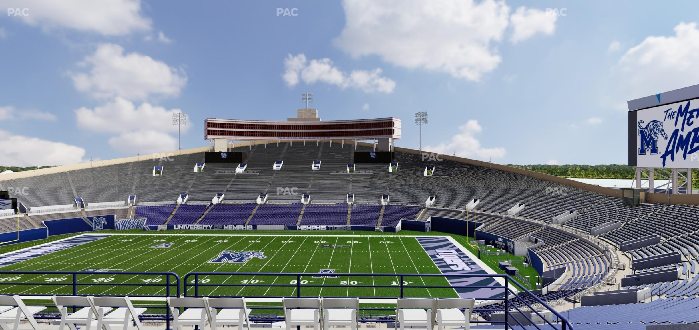 Seating view for Simmons Bank Liberty Stadium Section Box 102