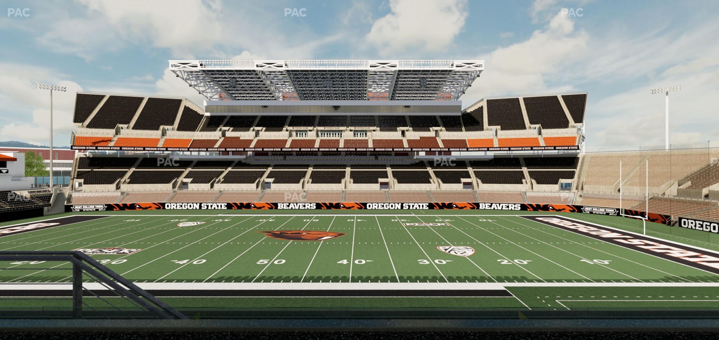 Seating view for Reser Stadium Section Box 13